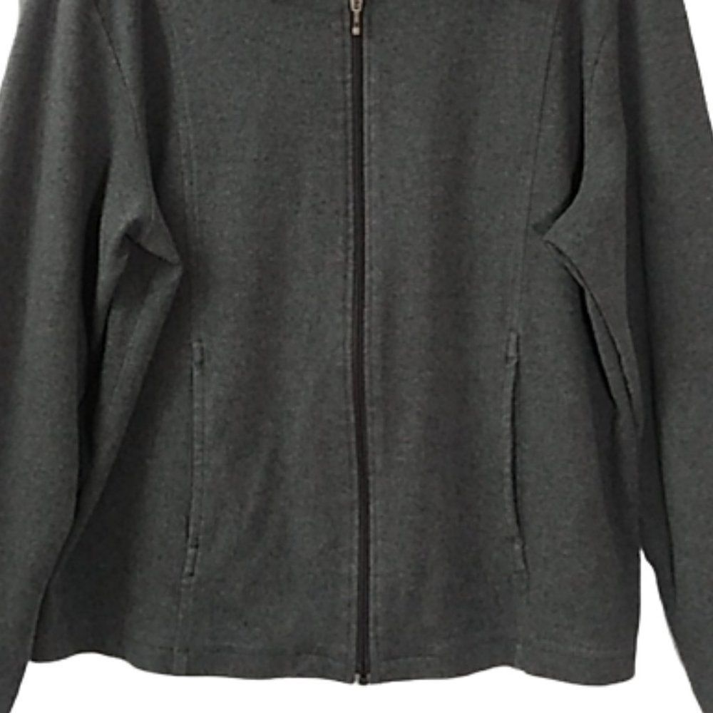 Bechamel Gray Full Zip Collared Jacket - image 3